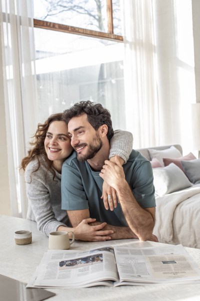 Couple avec Imagine fixe boxspring